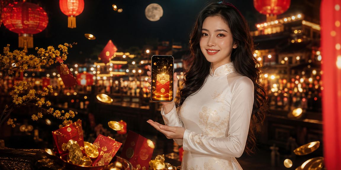 Người chơi thư giãn bên bờ biển Nha Trang với phong bì đỏ may mắn